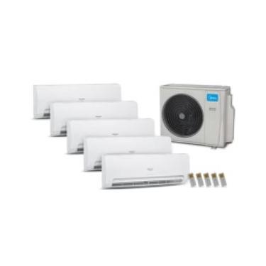 Imagem de Ar Condicionado Multisplit HW Inverter 42.000 Btu (3x Evap 9.000 + 2x Evap 12.000) Quente Frio 220v 42AGMSB09M5