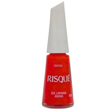 Imagem de Esmalte Cremoso Risqué Sol Laranja Anima 8ml Hipoalergênico