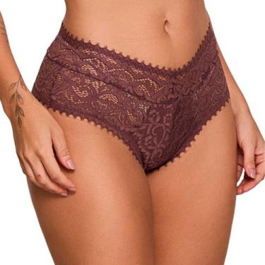 Imagem de Calcinha Tanga Sensual Renda Nayane, EG, Café