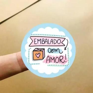 Imagem de 400 Adesivos Promocionais Personalizados 4x4 cm em Vinil - Firstweb gr