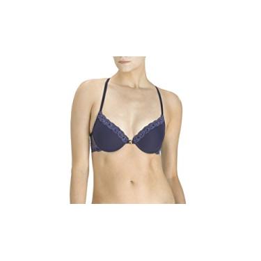 Imagem de Natori Sutiã feminino com fecho frontal e costas em T, Meia-noite, 32D