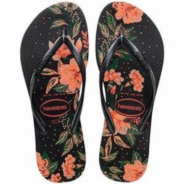 Imagem de Sand. Havaianas Slim Feminina Organic Preto/Cinza/Cinza Dark Original