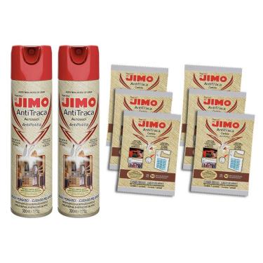 Imagem de Kit 2 Anti Traça Jimo 300ml + 6 Cartelas Anti Traça Jimo