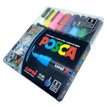 Imagem de Caneta Posca Uni-ball PC-3M - 8 Cores