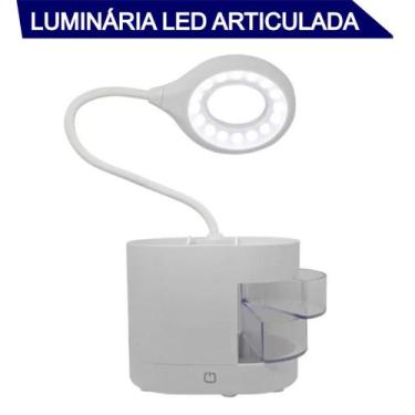 Imagem de Luminaria Touch Mesa Luz Led Recarregavel Porta Caneta S/Fio - Xpc Led
