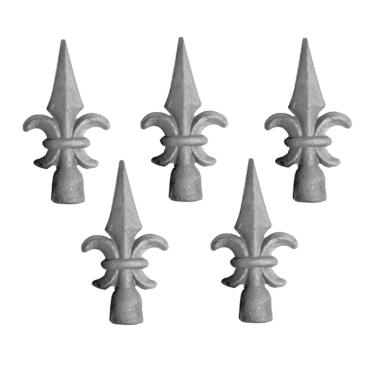 Imagem de Kit 5 Ponteiras Ponta de Lança Ferro N11 Grade Portão Muro