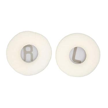 Imagem de Almofadas de ouvido de substituição, capa de almofada de ouvido de espuma de memória de couro proteico para fone de ouvido para T450 T450bt Tune600 T500bt(Branco)