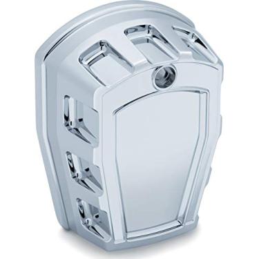 Imagem de Kuryakyn Acessório de realce de motocicleta 7474: Crusher Maverick Horn Cover para motocicletas Harley-Davidson 1995-2019, cromado