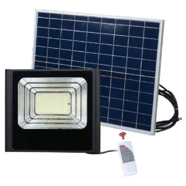 Imagem de Refletor Solar 200W Energia Holofote Led Luminária Sensor Iluminacao -