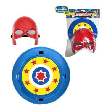 Imagem de Brinquedo Infantil Escudo E Máscara Capitão América Fantasia - Spm