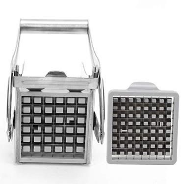 Imagem de Cortador de batatas fritas manual, cortador de batatas fritas de aço inoxidável, máquina trituradora de vegetais, cortadores profissionais para cozimento doméstico, cozinha