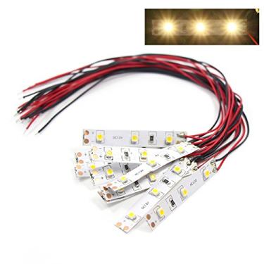 Imagem de DD01WM 10 peças pré-fio fita branca LED 3528 SMD autoadesiva flexível 12V ~ 18V