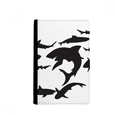 Imagem de Porta-passaporte Blue Ocean Black Shark Biology Notecase Burse carteira capa porta-cartão, Multicolor