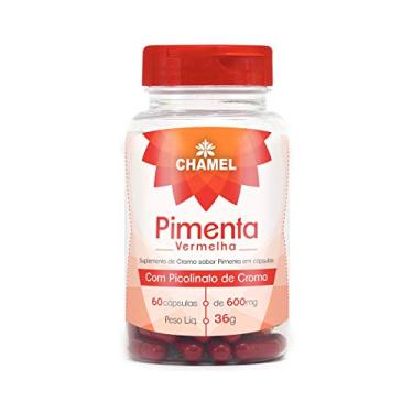 Imagem de Pimenta 600 mg, Vermelho, Chamel, 60 Cápsulas