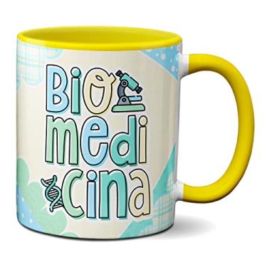 Imagem de Caneca Biomédico Profissional Biomedicina Profissão Presente (Amarela)