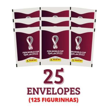 Imagem de Kit 25 Envelopes Figurinhas Copa Do Mundo 2022 Qatar Panini