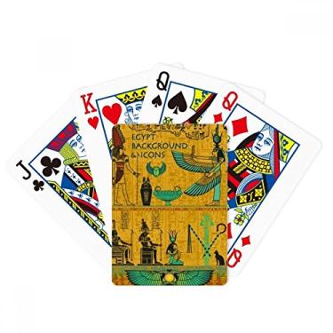 Imagem de DIYthinker Jogo de tabuleiro divertido com estampa de arte de faraó do Egito Antigo Poker jogando cartas mágicas