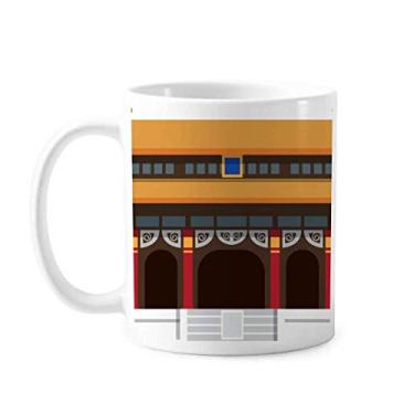 Imagem de China Arquitetura Tian'anmen Caneca Cerâmica Café Porcelana Caneca Talheres