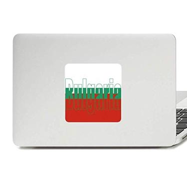 Imagem de Adesivo de vinil com nome da bandeira do país Bulgária para laptop Decoração de PC