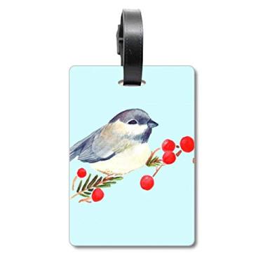 Imagem de Bird Animal Magpie Bolsa de Mala Grayhead Etiqueta de Bagagem Etiqueta para Bagagem