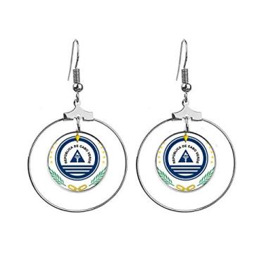 Imagem de Brincos de argola com emblema nacional de Cabo Verde