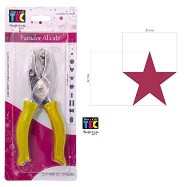 Imagem de Toke e Crie 6810, Furador Papel e EVA, Alicate Estrela 6 mm, Multicor