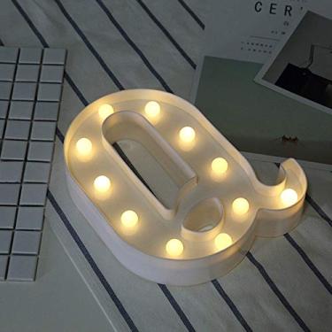 Imagem de Número de placa de casa flutuante 3D DIY branco letra de plástico luz LED letreiro alfabeto lâmpada noturna para decoração de ambientes internos e externos