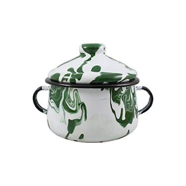 Imagem de Açucareiro 10 Esmaltado Marmorizado Verde 500 ml - Ewel