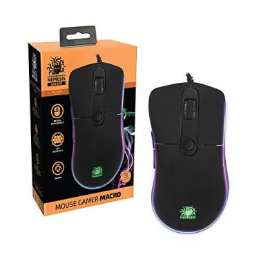 Imagem de NEMESIS Mouse Gamer Macro Preto, 7 Botões, Laser, 750-4000 DPI, Ergonômico, Jogos