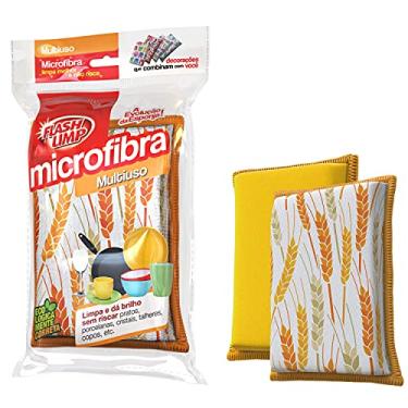 Imagem de Esponja Microfibra para lavar louças Multiuso Decoração trigo, EDM-T, Flash Limp,