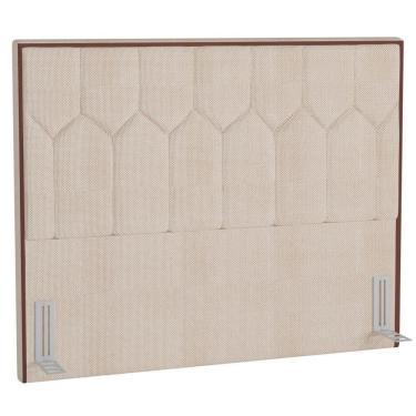 Imagem de Cabeceira Cama Box Casal 140Cm Órion P02 Linho Bege Cru