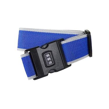 Imagem de VALICLUD Amarrar Alças Pacote De Cinto Cintos De Mala Alças De Bagagem Ajustáveis Elástico De Mala Alça De Bloqueio De Bagagem Alças De Bolsa Laços De Bagagem Corda De Bagagem Senha