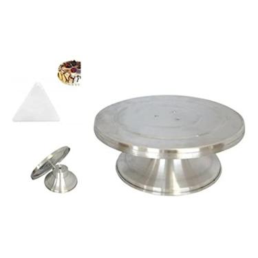 Imagem de Bailarina Giratória 30cm P/Confeitar Bolo + 1 Espátula Serrilhada