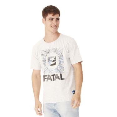Imagem de Camiseta Fatal Estampada Cinza Mescla