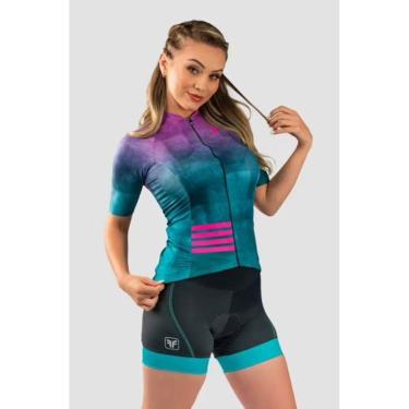 Imagem de Camisa Feminina Free Force Basic Mauve - Roxo/Verde