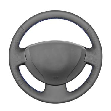 Imagem de Capa de volante, para Renault Logan 1 2009-2015, personalize couro costurado à mão DIY
