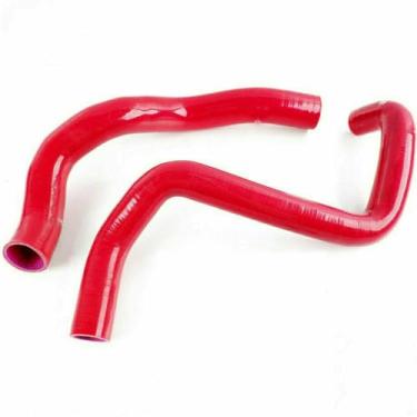 Imagem de JOIUYOLJ Kit de mangueira de refrigeração de radiador de silicone de 3 camadas para Ford Mustang 3.8L 3.9L V6 1999-2004 (vermelho)