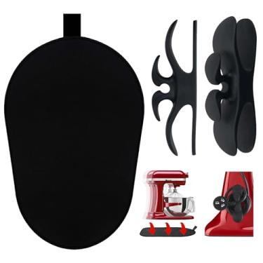 Imagem de Tapete para tapete misturador Kitchenaid Tapete deslizante Kitchenaid Tapete 4,5-5 Qt Suporte de cabeça inclinável Acessórios de cozinha Misturador Fácil de Empurrar com Organizador de Dois Cabos