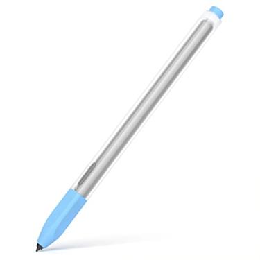 Imagem de Joosko Compatível com Samsung Galaxy Tab S7 FE/S7/S7 Plus/S8/S8 Plus/S8 Ultra Pencil Case S Pencil, Capa de Silicone Translúcido Antiderrapante. (Azul Celeste)