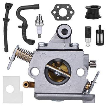 Imagem de Jtron Carburador Zama180 com kit de ajuste de filtro de ar 1130 124 0800 para motosserra 017 018 MS180C MS170C C1Q-S57B C1Q-S57A 1130 120 0603
