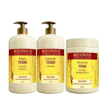 Imagem de Kit Bio Extratus Tutano e Ceramidas (Shampoo + Condicionador + Creme De Silicone 1L)