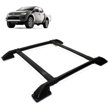 Imagem de Rack Bagageiro Teto L200 Triton 2008 a 2016 Tubolar Preto