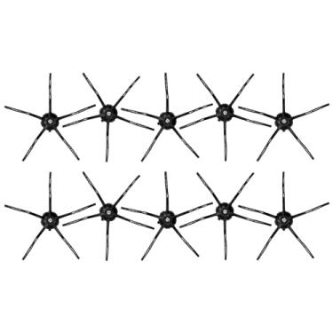 Imagem de (10 peças) Escova lateral compatível com Roborock S7 Series S7 S7+ S7 MAXV Ultra S8 Pro Ultra S8 S8+ Q7 Max Q7 Max+ Q5 E2 E3 E4 S4 S5 S6 escovas laterais de substituição (S7 escova lateral preta 10