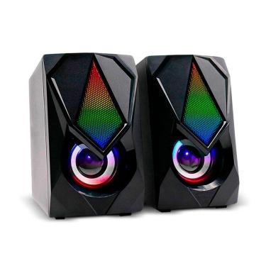 Imagem de Caixa de Som Gamer Multilaser SP951 - 12W RMS - RGB - Conector P2 e energia USB-Unissex