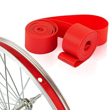 Imagem de PSLER Forro de aro de bicicleta 50,8 cm, fita para aro de pneu de bicicleta 2 forros de pneu de bicicleta acessórios de bicicleta
