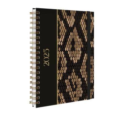 Imagem de Agenda Planner Semanal 2024 Plus Animal Print Cobra Preto