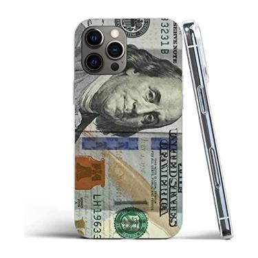 Imagem de Eastoa Capa Corver flexível de TPU macio transparente compatível com iPhone 13 Pro Cover Money - Nota de cem dólares se você gosta de comprar, experimente uma capa Cel
