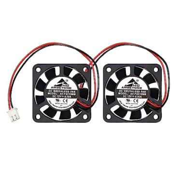 Imagem de 2 pacotes 40 x 40 x 10 mm 4010 12 V 0,10 A Ventilador de resfriamento DC sem escova 2 pinos AV-F4010 MB UL CE