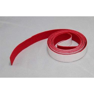 Imagem de Feltro autoadesivo para placa de identificação de piano vermelho - não é necessário cola