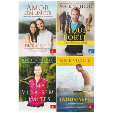 Imagem de Kit 4 Livro Nick Vujicic Evangelista Motivacional Auto-Ajuda - Novo Sé